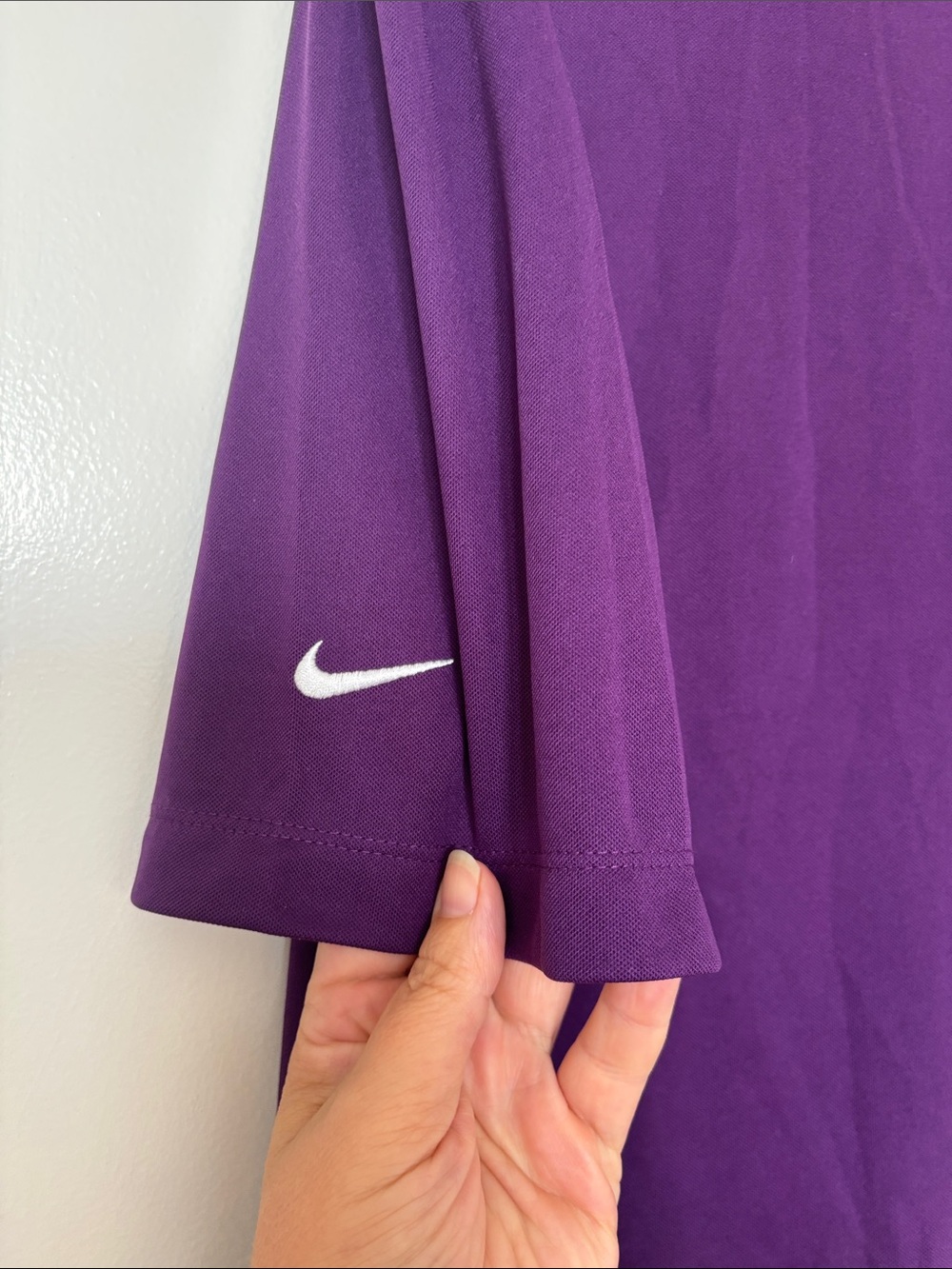 Nike Golf Purple Dr-Fit Polo Shirt size M - Picture 6 of 7